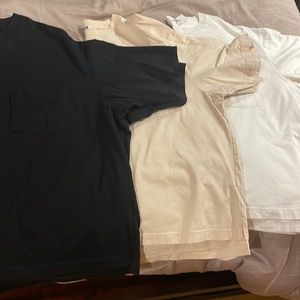 Uniqlo U’ Oversized Pocket Tee’s, 3 Pack 3XL